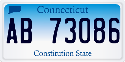 CT license plate AB73086