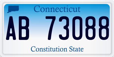 CT license plate AB73088