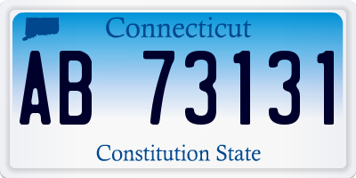 CT license plate AB73131