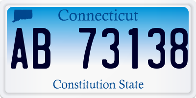 CT license plate AB73138