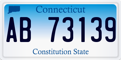 CT license plate AB73139