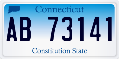 CT license plate AB73141