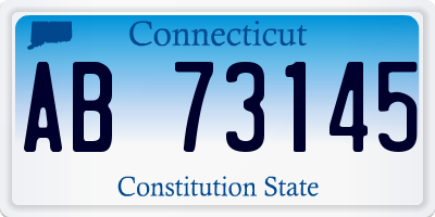 CT license plate AB73145