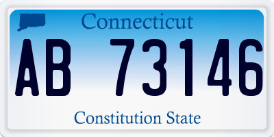 CT license plate AB73146