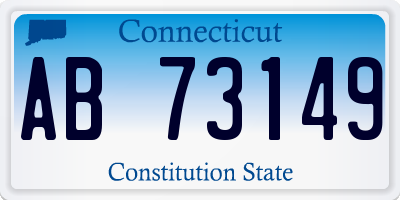 CT license plate AB73149