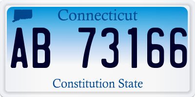 CT license plate AB73166