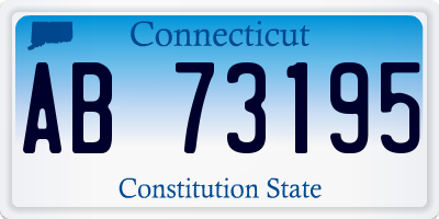 CT license plate AB73195