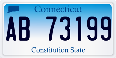 CT license plate AB73199
