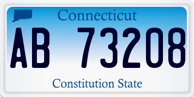 CT license plate AB73208