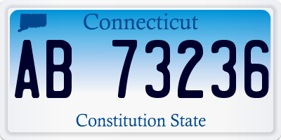 CT license plate AB73236