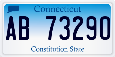 CT license plate AB73290