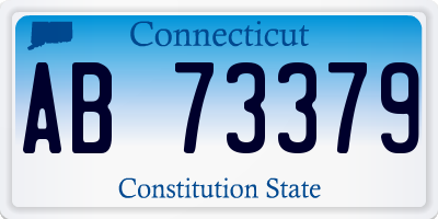 CT license plate AB73379
