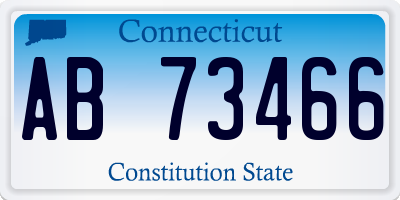 CT license plate AB73466