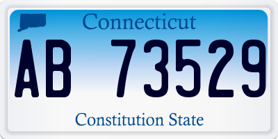CT license plate AB73529
