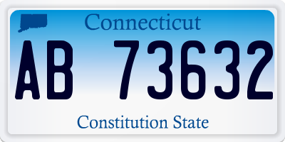 CT license plate AB73632