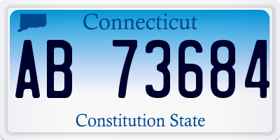 CT license plate AB73684