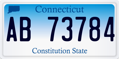 CT license plate AB73784