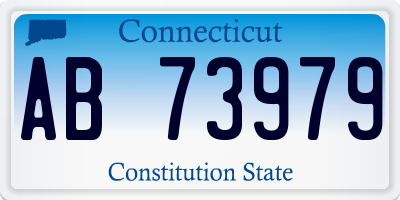 CT license plate AB73979