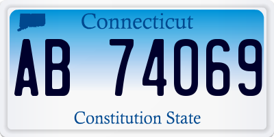 CT license plate AB74069