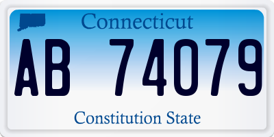 CT license plate AB74079