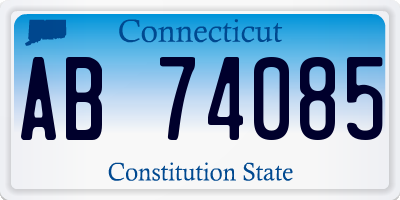 CT license plate AB74085