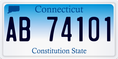 CT license plate AB74101