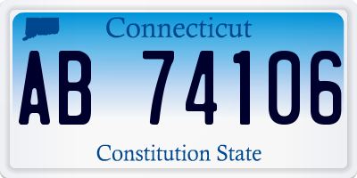 CT license plate AB74106