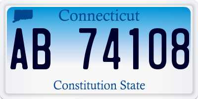 CT license plate AB74108