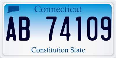 CT license plate AB74109