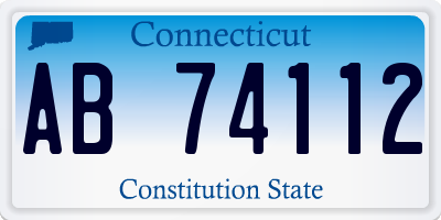 CT license plate AB74112