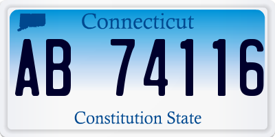 CT license plate AB74116