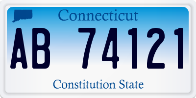 CT license plate AB74121