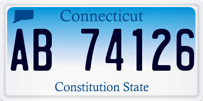 CT license plate AB74126