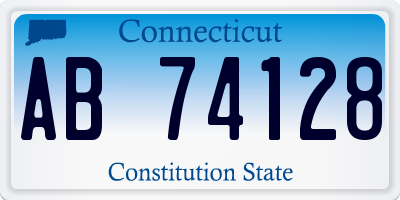 CT license plate AB74128