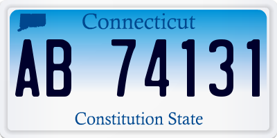 CT license plate AB74131