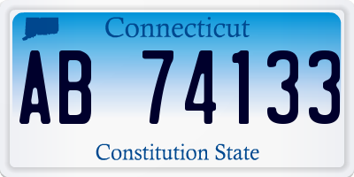 CT license plate AB74133
