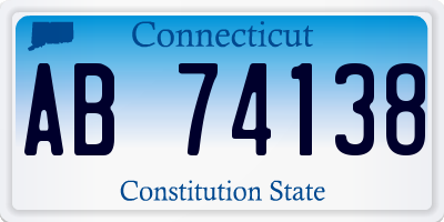 CT license plate AB74138