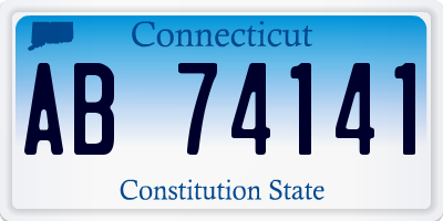 CT license plate AB74141