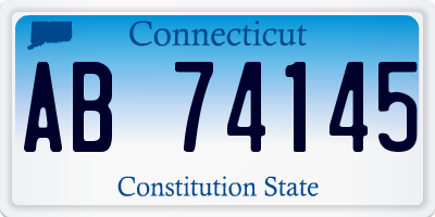 CT license plate AB74145