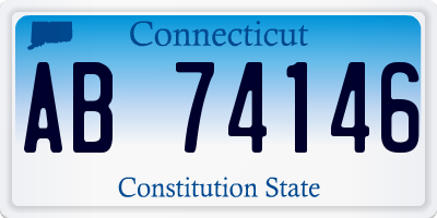 CT license plate AB74146