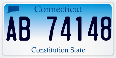 CT license plate AB74148