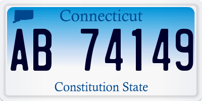 CT license plate AB74149