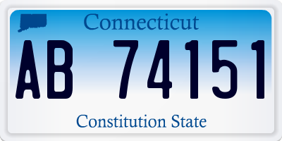 CT license plate AB74151