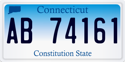 CT license plate AB74161