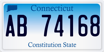 CT license plate AB74168