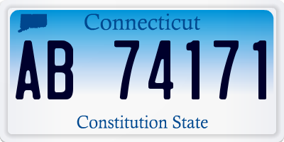 CT license plate AB74171