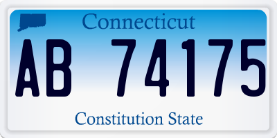 CT license plate AB74175
