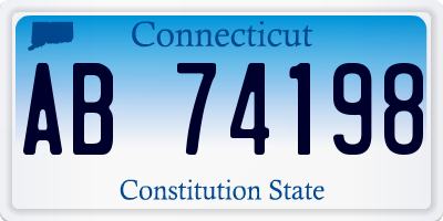 CT license plate AB74198