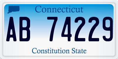 CT license plate AB74229