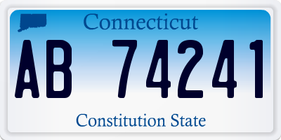 CT license plate AB74241